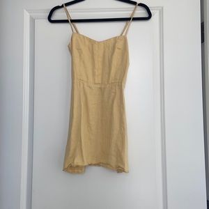 Reformation yellow dress